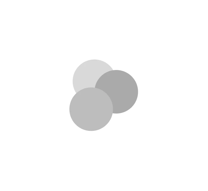 three overlapping dots, the particle loader sketched in figma